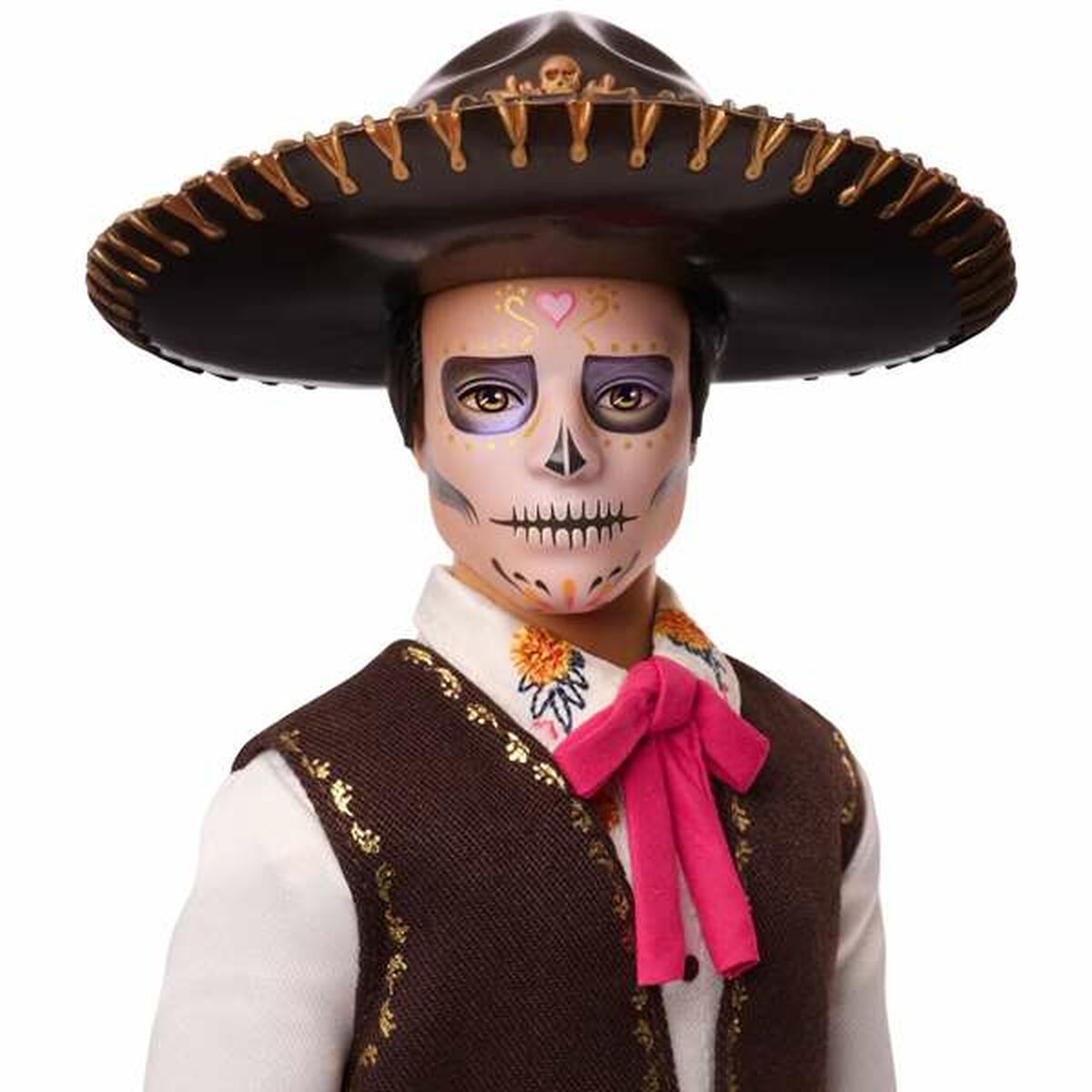Ken-nukke Kuolleiden päivä, mariachi-luurankoasu & sombrero, 3+ v, Mattel
