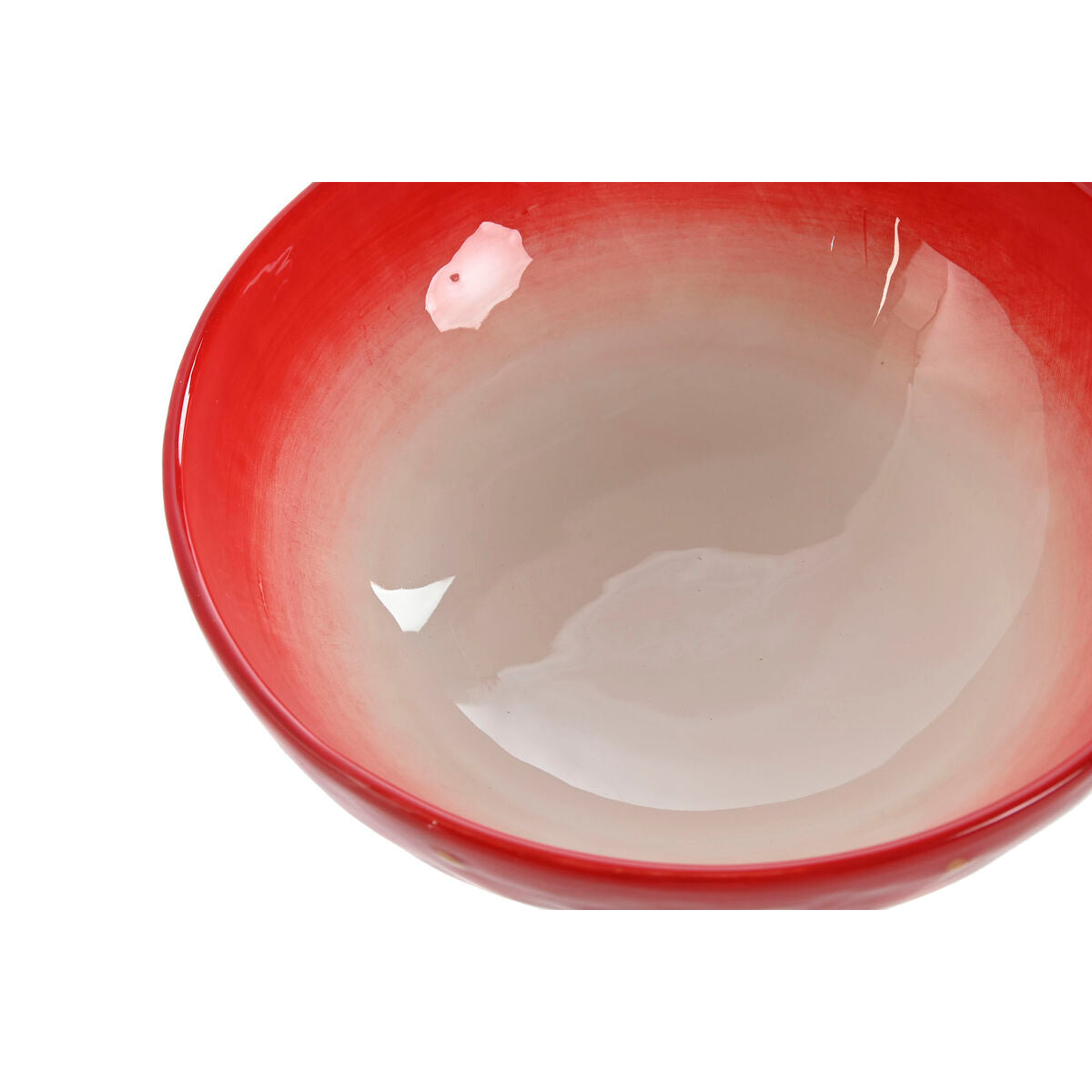 Keraaminen kulho 19,3×19,3×7 cm, punainen moderni, astianpesu- & mikrokestävä