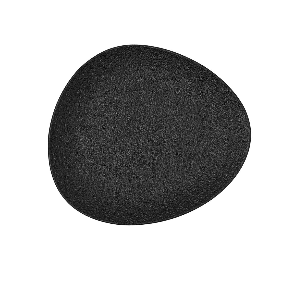 Keramiikkalautanen ovaali 22,8 x 20,1 cm musta, 9 kpl - Bidasoa Fosil