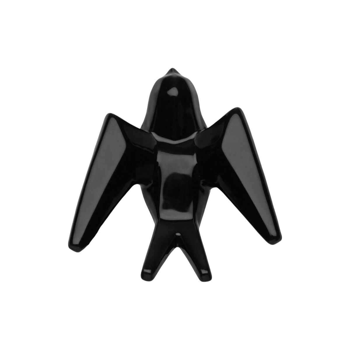 Koristehahmo lintu, keramiikka 12,5×5,2×13 cm, monivärinen pöytäkoriste