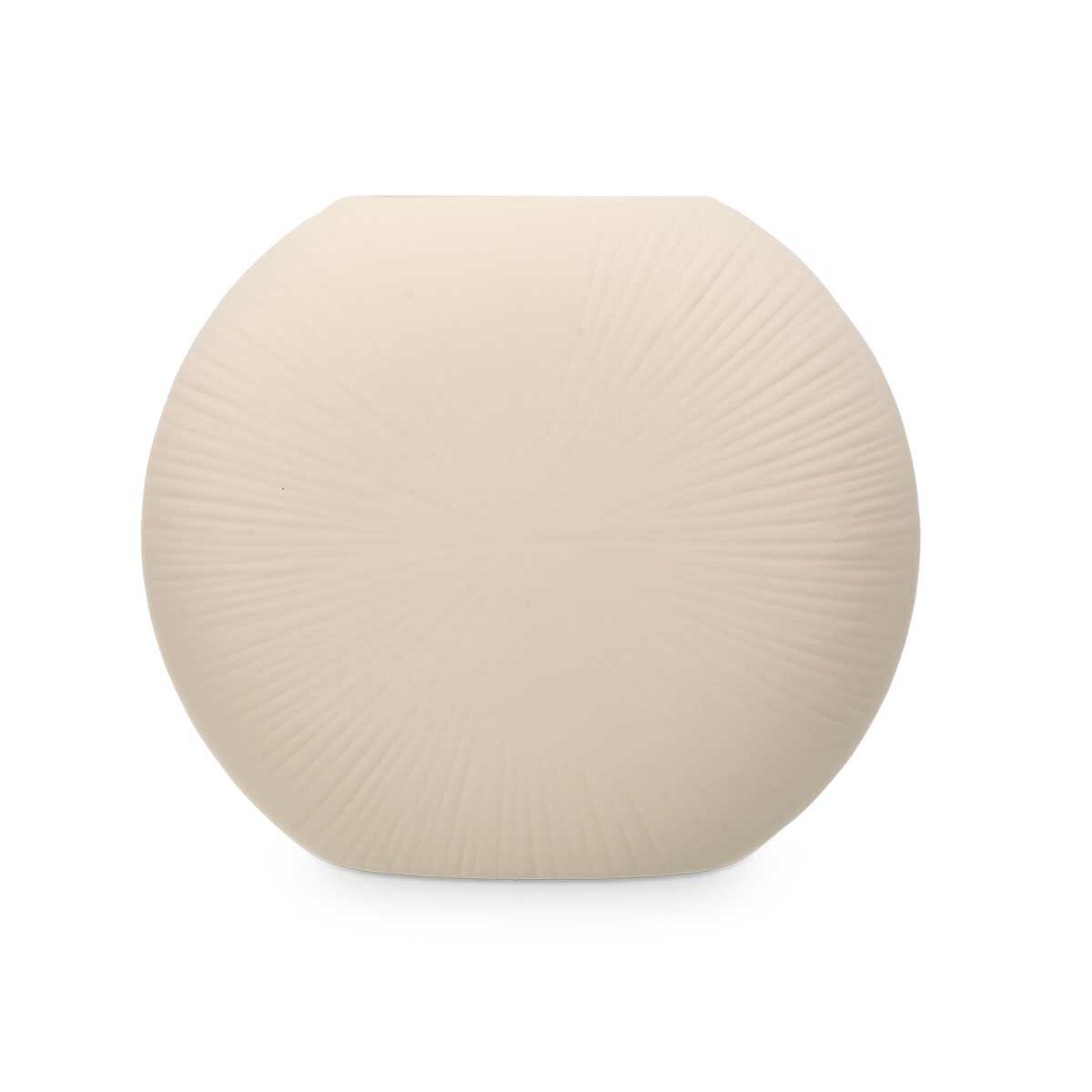 Keramiikkamaljakko beige, pyöreä 29 x 26 x 11 cm, 4 kpl, kodin sisustukseen