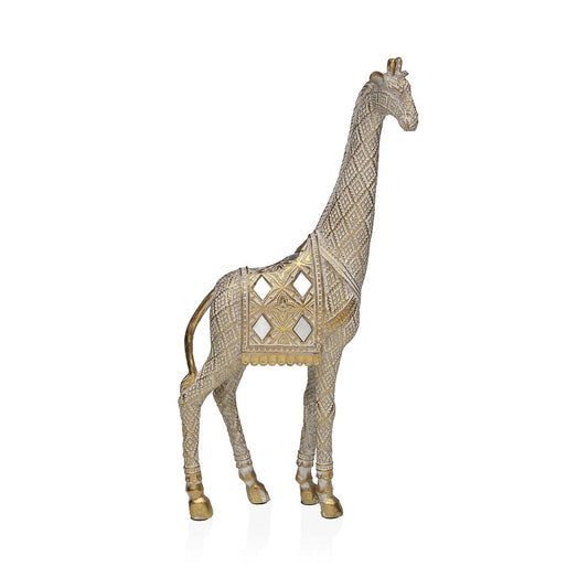 Kirahvi koriste, kultainen resiini 5 x 27 x 13,8 cm, koristehahmo sisustukseen