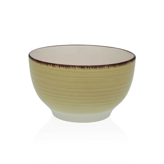 Kulho keramiikka beige, 14 x 8,3 x 14 cm - tarjoilu- ja salaattikulho, keittiöön