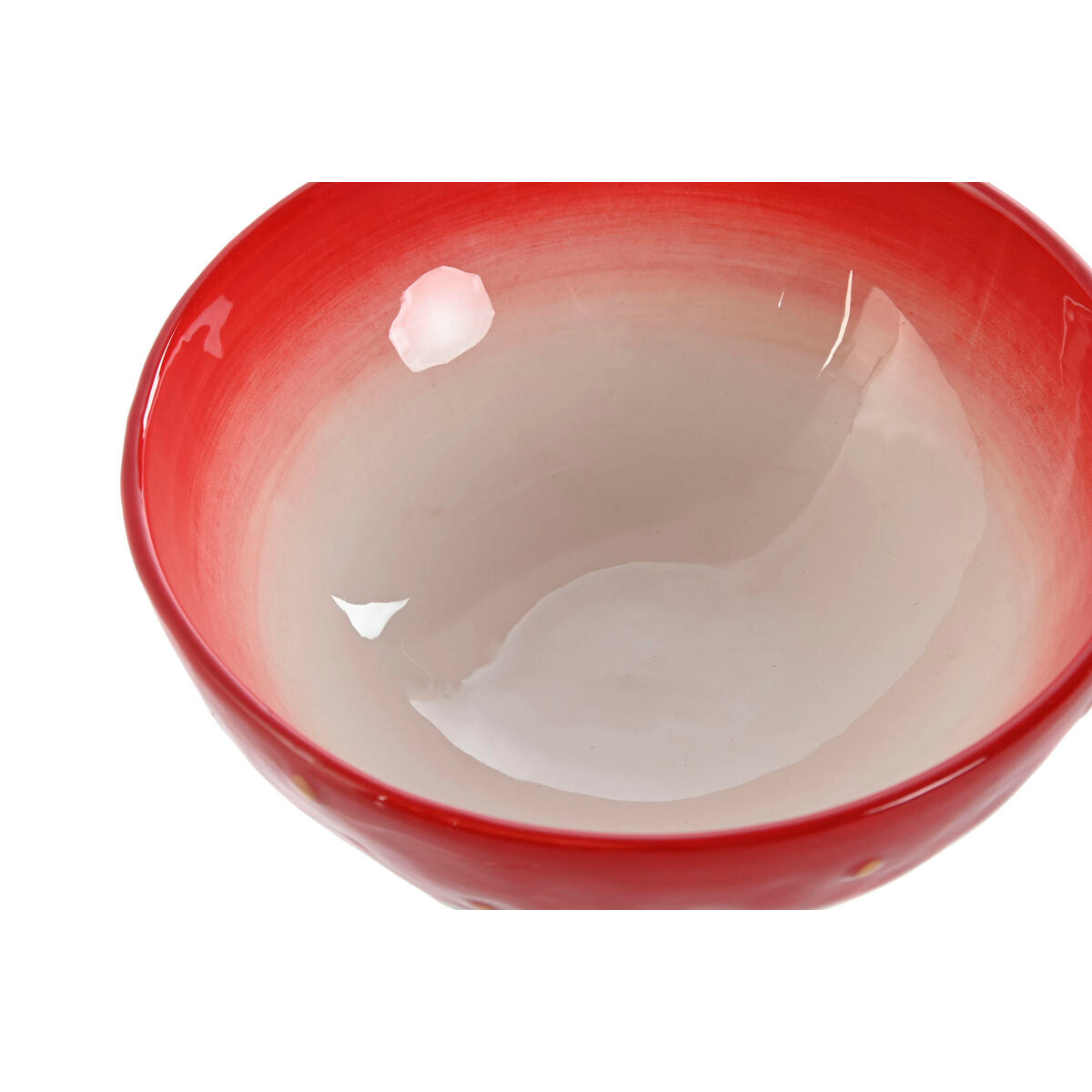 Kulho keramiikka 15,4×15,4×6 cm, punainen moderni tarjoilukulho salaatille