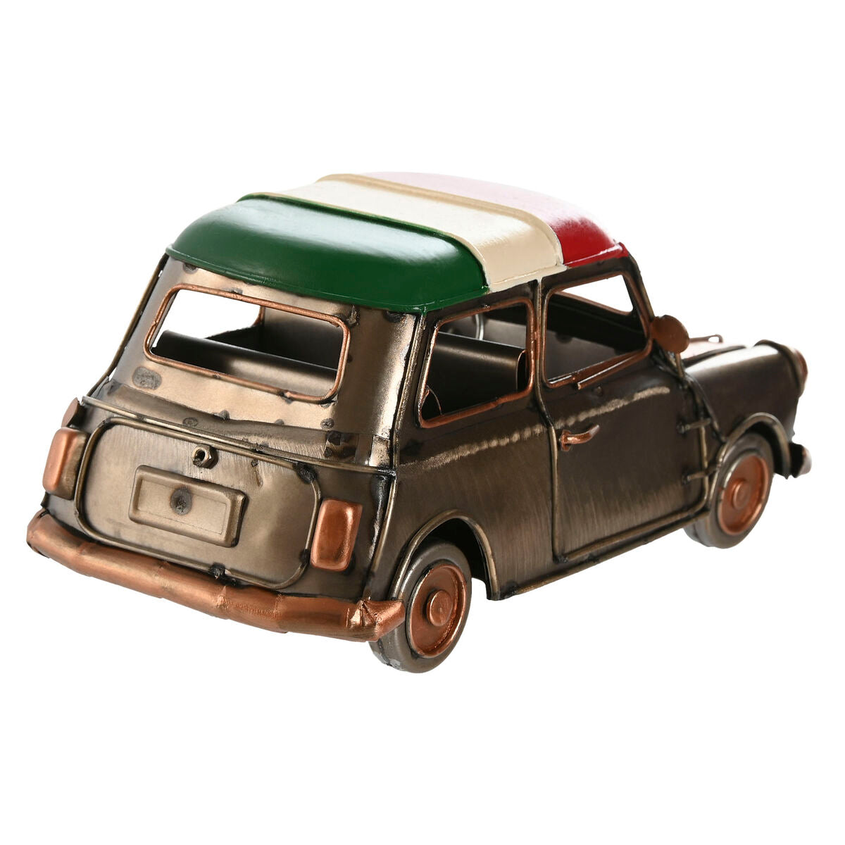 Koristeauto metallinen vintage 17 x 9 x 8 cm, 3 kpl, kulta & hopea, sisustukseen