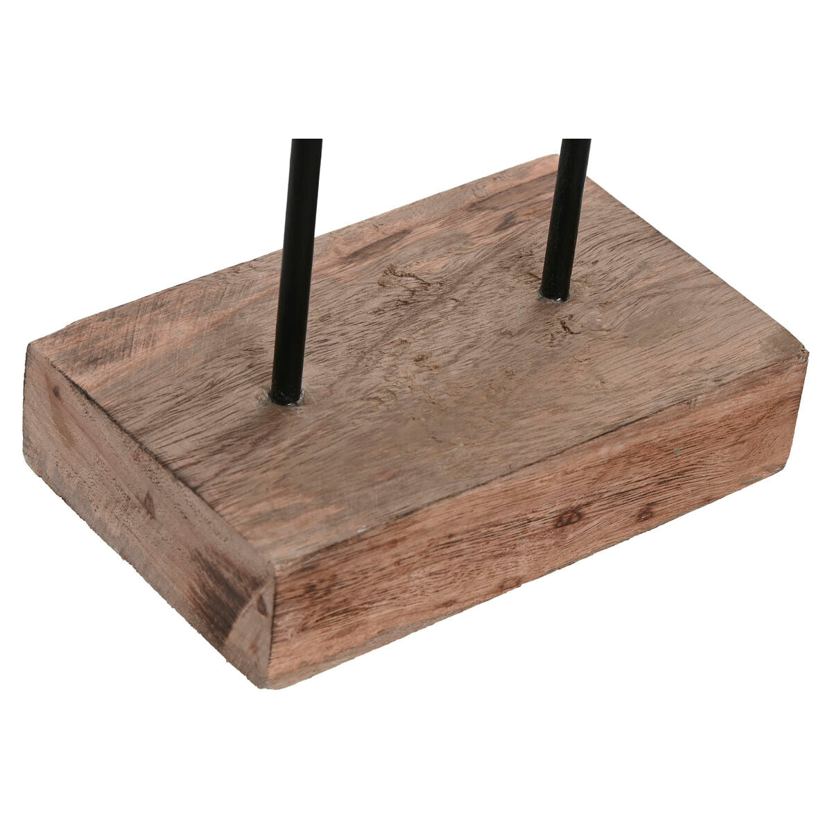 Koristehahmo sisustukseen puu & hopea 19 x 9 x 28 cm, 2 kpl, ihmishahmot