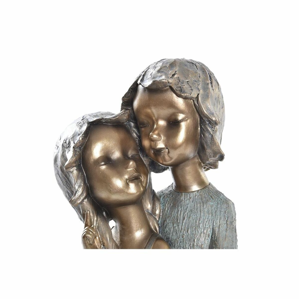 Koristehahmo 2 kpl resiinistä 19×15×28 cm, kullattu punainen & turkoosi