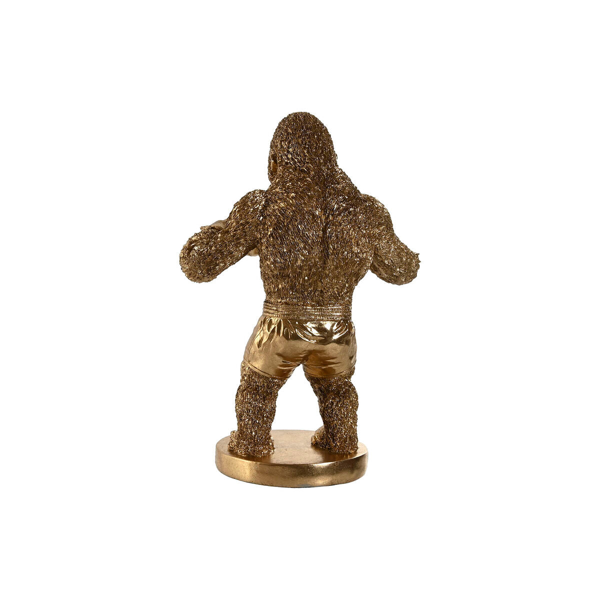 Koristehahmo gorilla kullattu hartsi 24 x 16 x 33,5 cm sisustukseen pöydälle