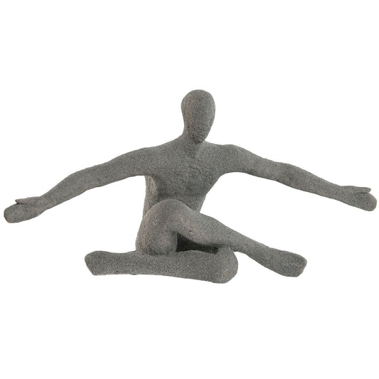 Koristehahmo harmaa 57 x 19,5 x 26,8 cm, resiinistä - istuva sisustushahmo