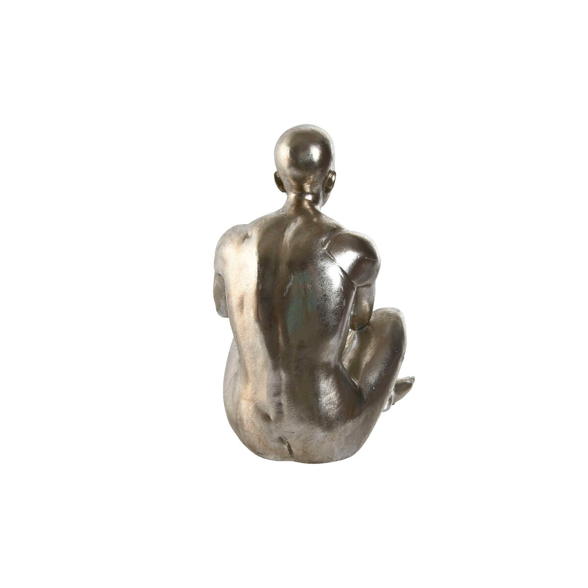 Koristehahmo istuva ihmishahmo, kullattu & hopeinen, 19×13,5×22 cm, 2 kpl