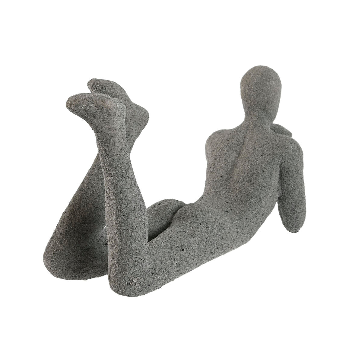 Koristehahmo ihmishahmo makuuasennossa harmaa hartsi 39 x 13,5 x 20,8 cm