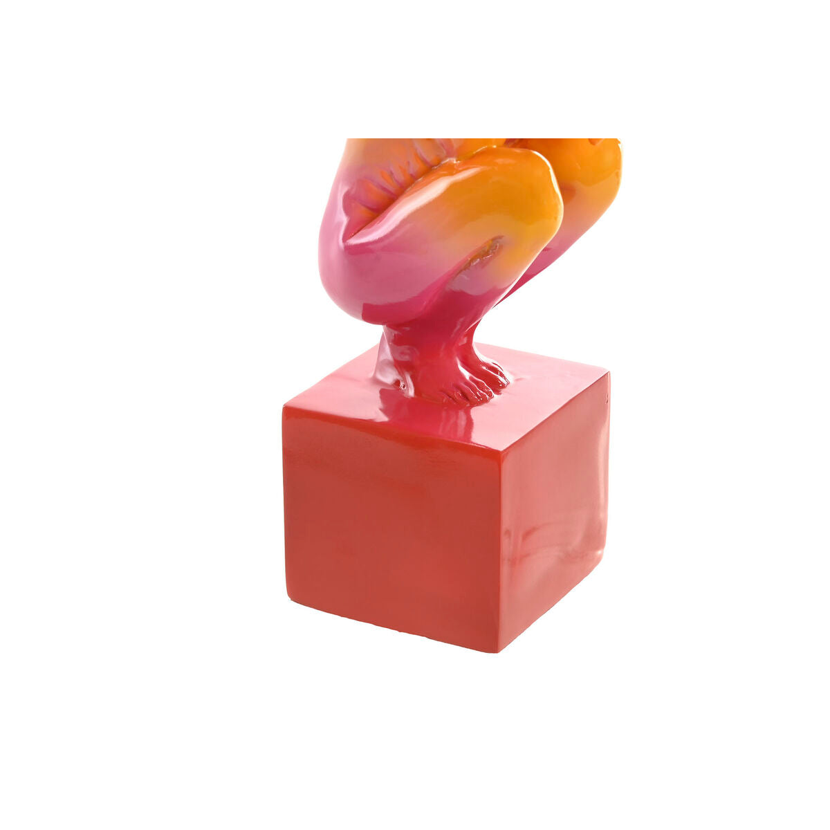 Koristehahmo resiini monivärinen 32 x 11 x 23 cm, moderni sisustus pöydälle