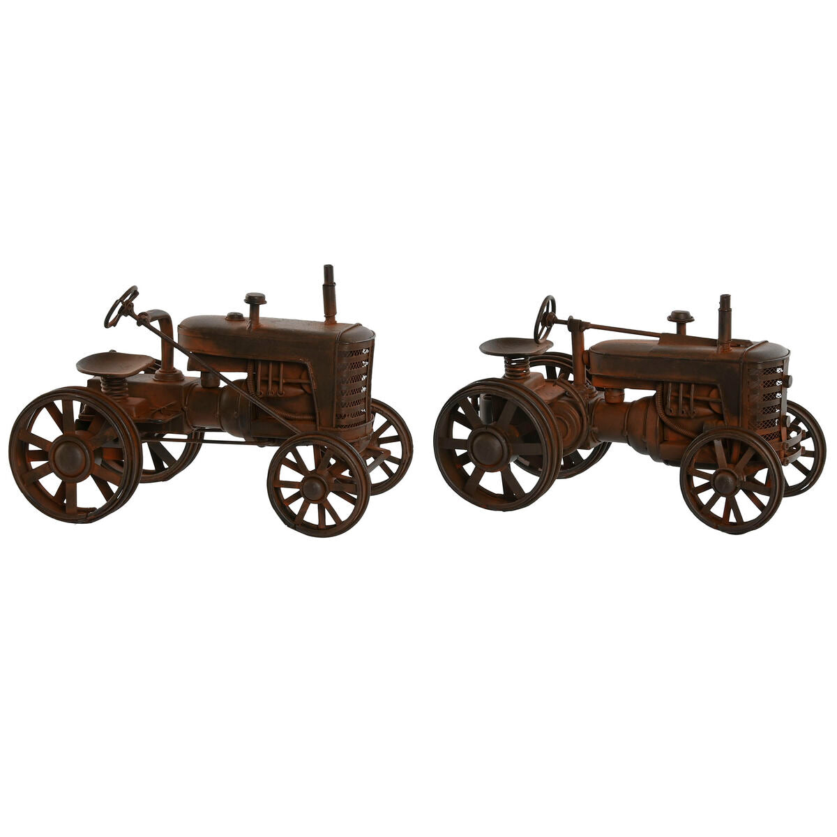 Koristehahmo traktori, pronssi vintage 26 x 14 x 17,5 cm, 2 kpl, sisustukseen