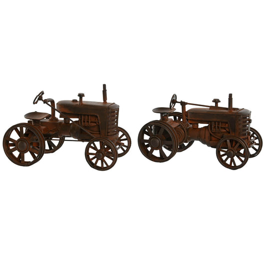 Koristehahmo traktori, pronssi vintage 26 x 14 x 17,5 cm, 2 kpl, sisustukseen