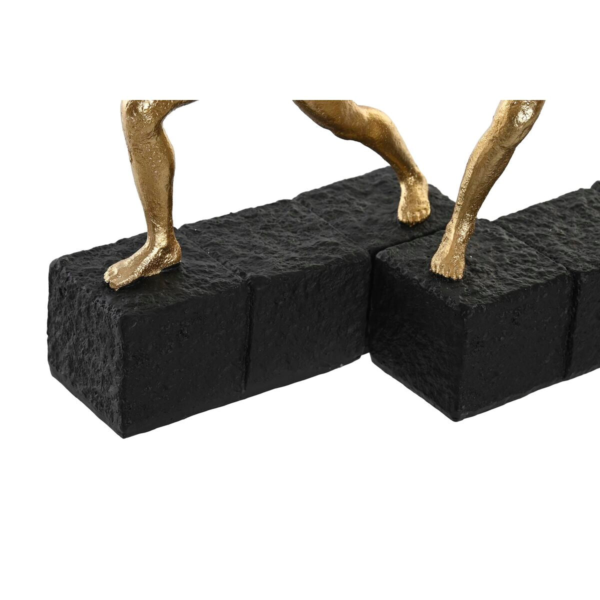 Koristehahmo voimistelija musta & kullattu, parisarja 21 x 5,5 x 25,5 cm, 2 kpl