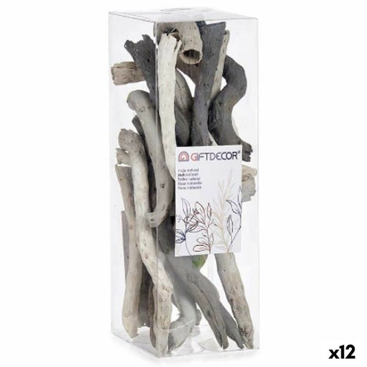 Koristepuutikut, harmaa 9 x 27 x 9 cm, 12 kpl - driftwood-oksat koristeeksi