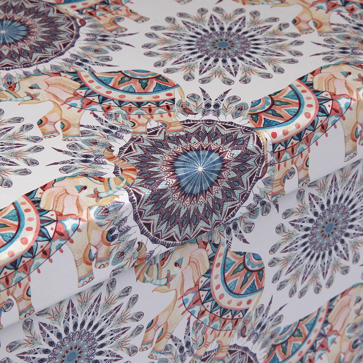 Koristerasiasetti 15 kpl, kartonkiset säilytyslaatikot moniväriset kuvioidut