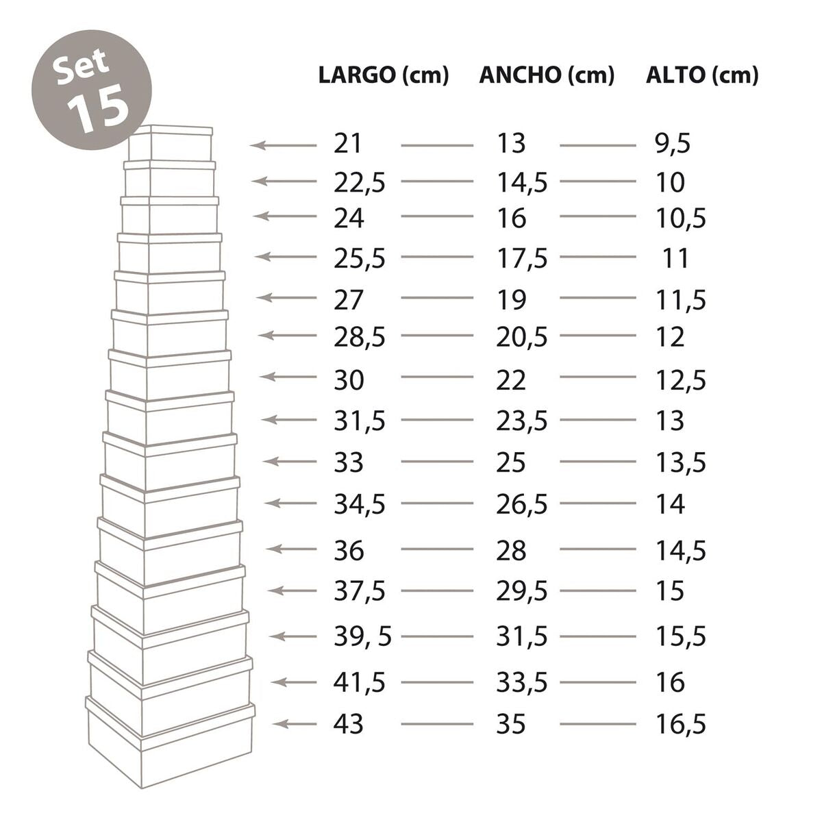 Koristerasiasetti 15 kpl, kartonkiset säilytyslaatikot moniväriset kuvioidut