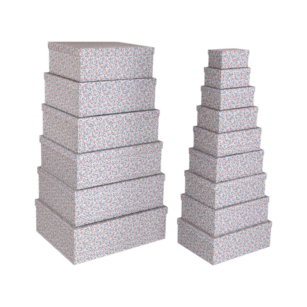 Koristerasiasetti 15 kpl pinkki kukkakuosi, kartonkiset laatikot lahjapakkauksiin