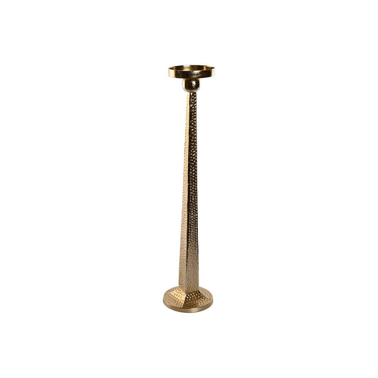 Kynttilänjalka kullattu alumiini 2 kpl, 18,5×18,5×85,5 cm, olohuoneeseen