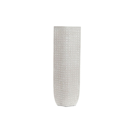 Maljakko 58 cm valkoinen hartsi, korkea moderni koriste-maljakko olohuoneeseen