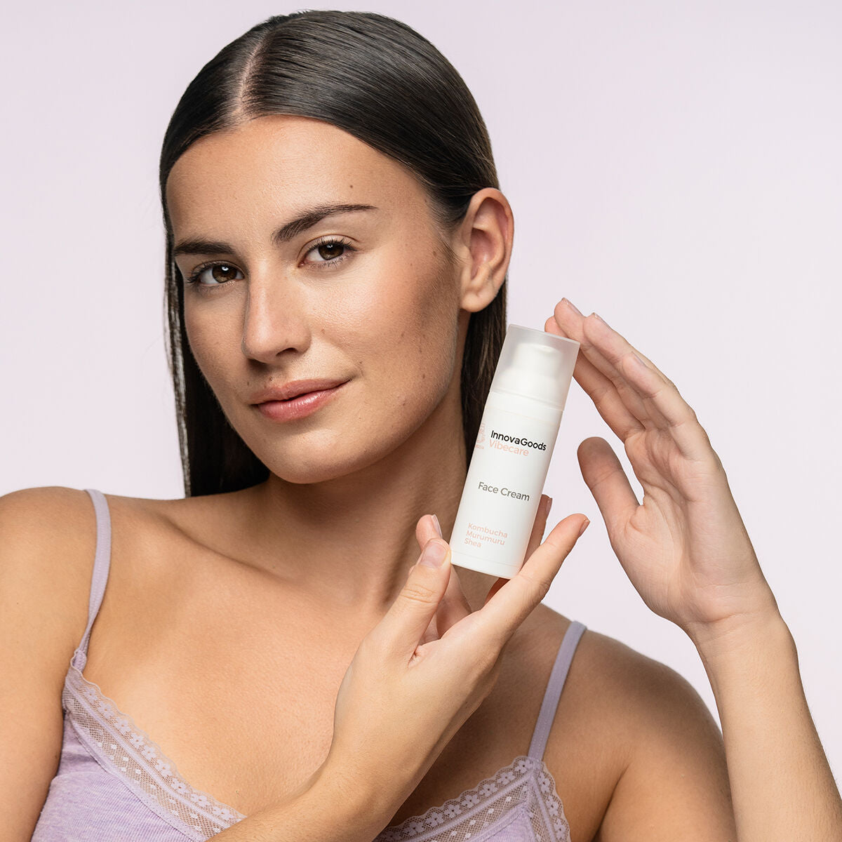 Kosteuttava kasvovoide kombucha 50 ml, vegaaninen, kuivalle iholle ja suojaa ihoa