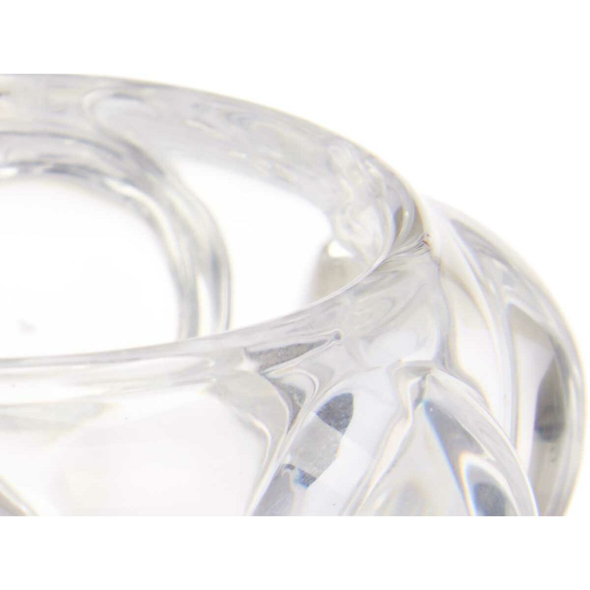 Kynttilänjalka läpinäkyvä kristalli mikrohelmet 8,4 x 9 x 8,4 cm, 12 kpl