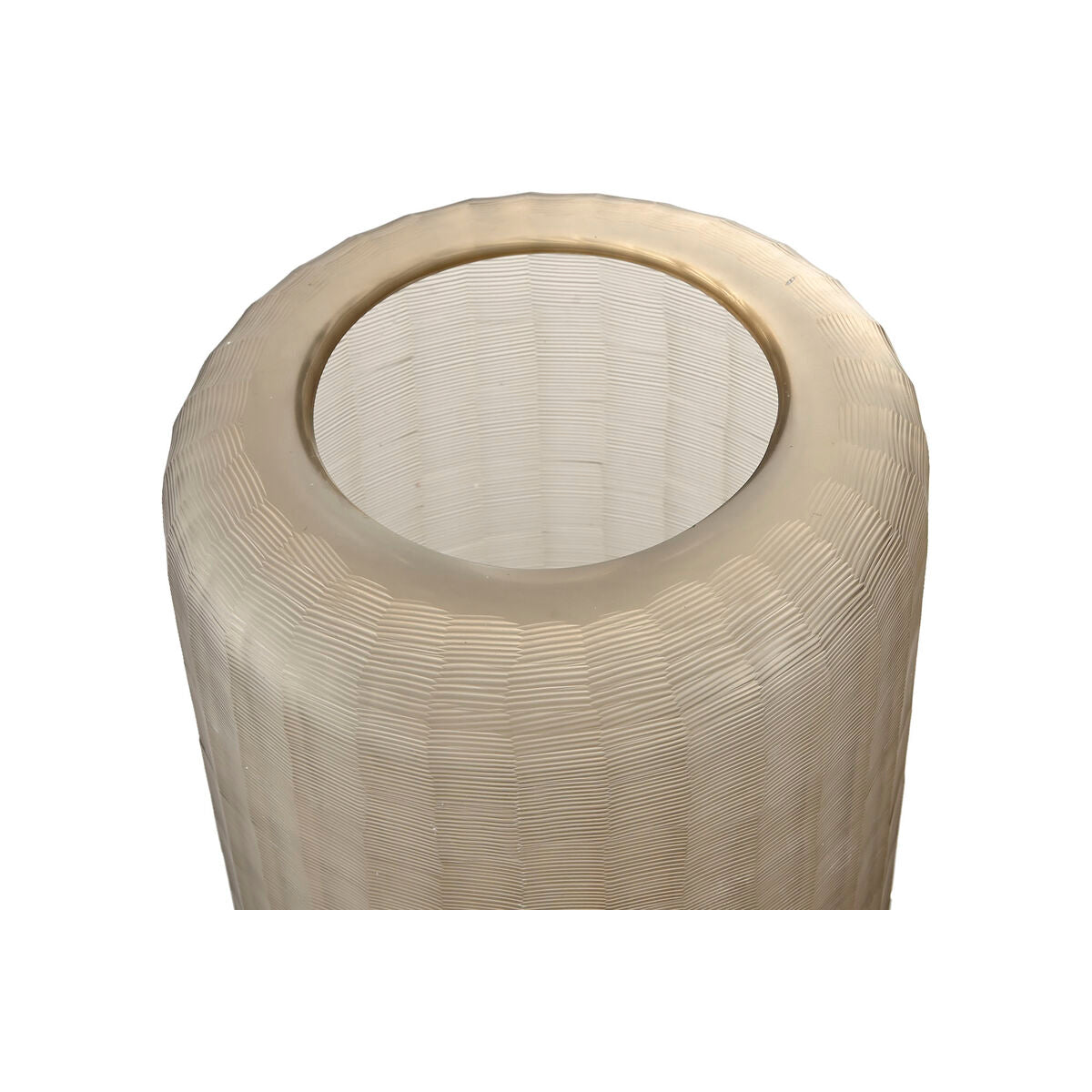 Kristallimaljakko 18 x 18 x 31 cm - moderni korkea lasimaljakko sisustukseen