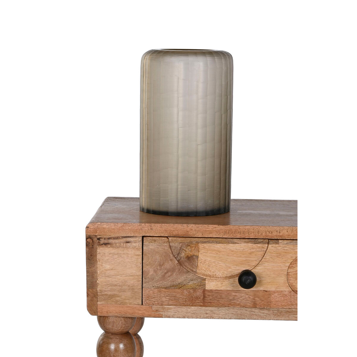 Kristallimaljakko 18 x 18 x 31 cm - moderni korkea lasimaljakko sisustukseen