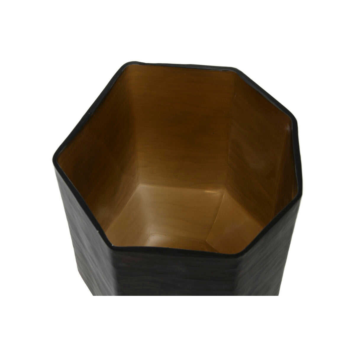 Kristallimaljakko tummanharmaa moderni 18 x 18 x 22 cm olohuoneeseen, pöydälle