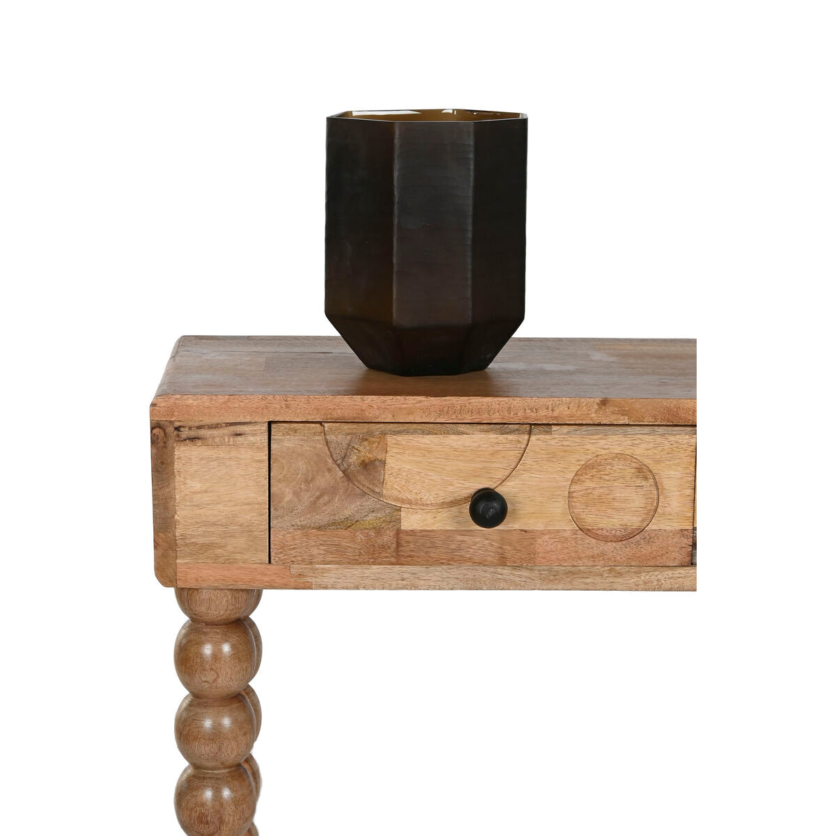 Kristallimaljakko tummanharmaa moderni 18 x 18 x 22 cm olohuoneeseen, pöydälle