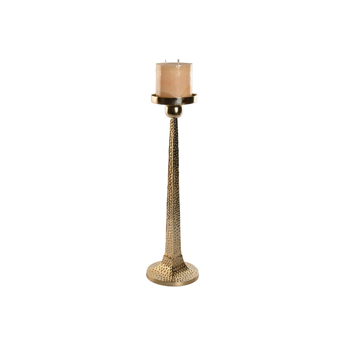 Kynttilänjalka kullattu alumiini korkea 64,5 cm, 2 kpl, moderni sisustus