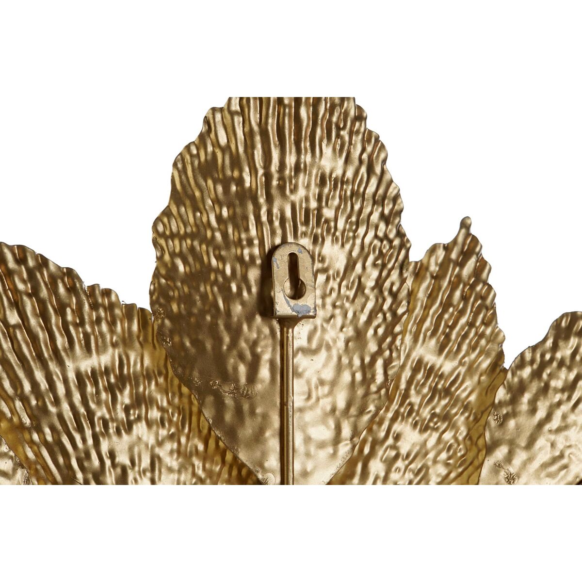 Seinäkoriste kukka kullattu 56 x 4,5 x 56 cm, moderni metallitaide sisustukseen