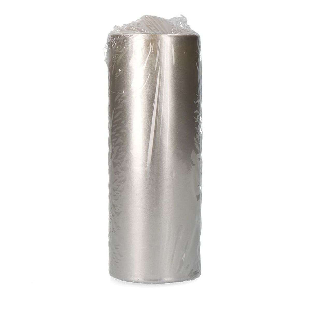 Kultainen kynttilä Ø 7 x 20 cm, hopea vaihtoehto, koristekynttilä parafiini 1 kpl