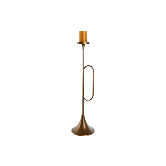 Kultainen kynttilänjalka 78 cm, metallinen lattiakynttilänjalka sisustukseen kotiin