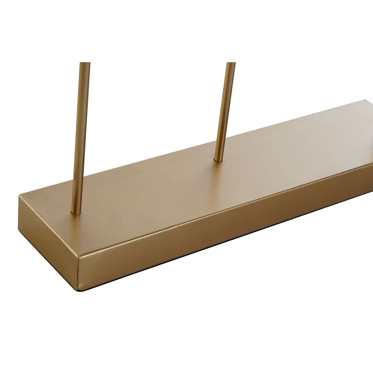 Kultainen lintukoriste metallia 64 x 9 x 51 cm, pöytäkoriste, sisustukseen