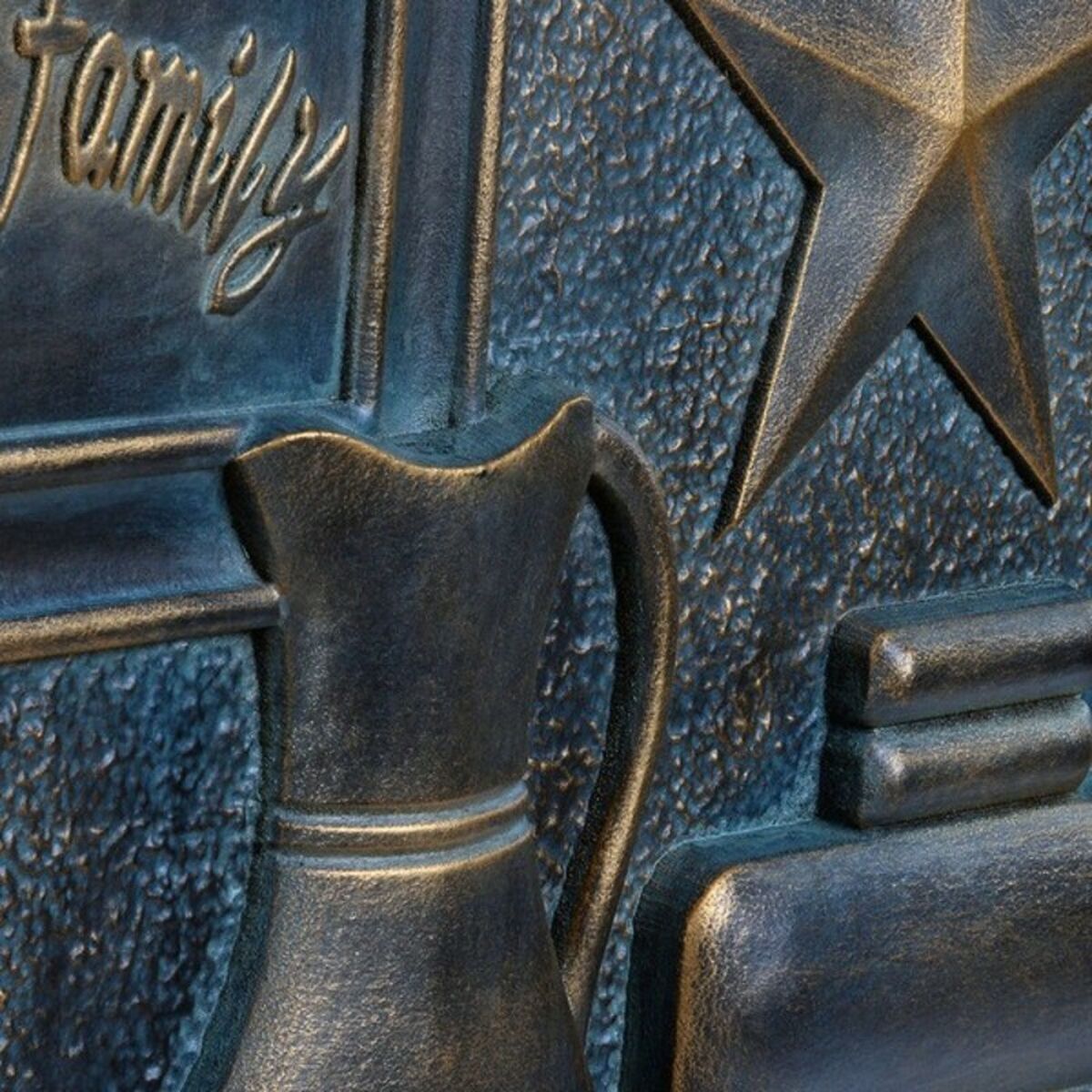 Seinäkoriste kuparinvärinen 60 x 40 cm, 2 kpl seinälle - MDF, perinteinen tyyli