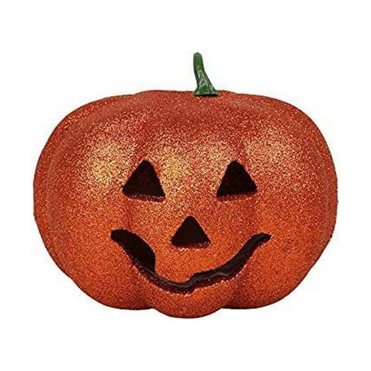 Halloween-koriste kurpitsa, valolla 17 cm - pöytäkoriste ja tunnelmavalo