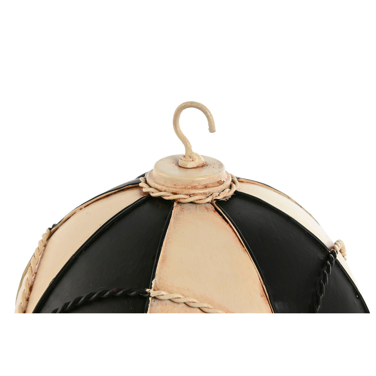 Kuumailmapallokoriste metallinen vintage, 17 x 17 x 32 cm, 2 kpl, sininen & pinkki