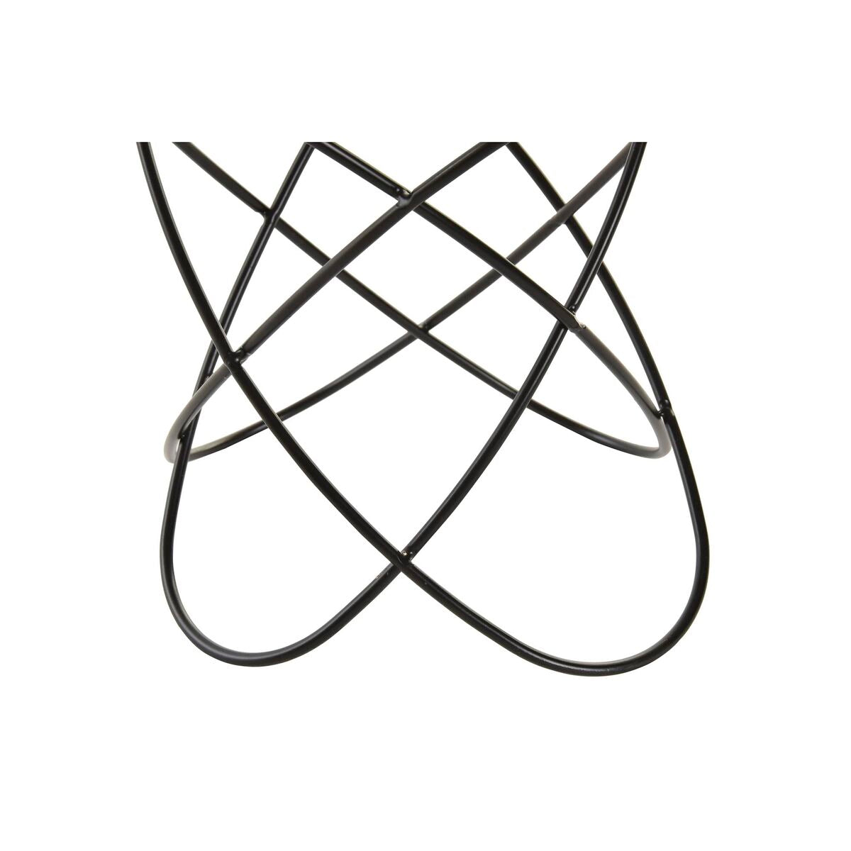 Kynttelikkö moderni metalli 4-kätinen, musta & kullattu, 2 kpl 20×20×23 cm