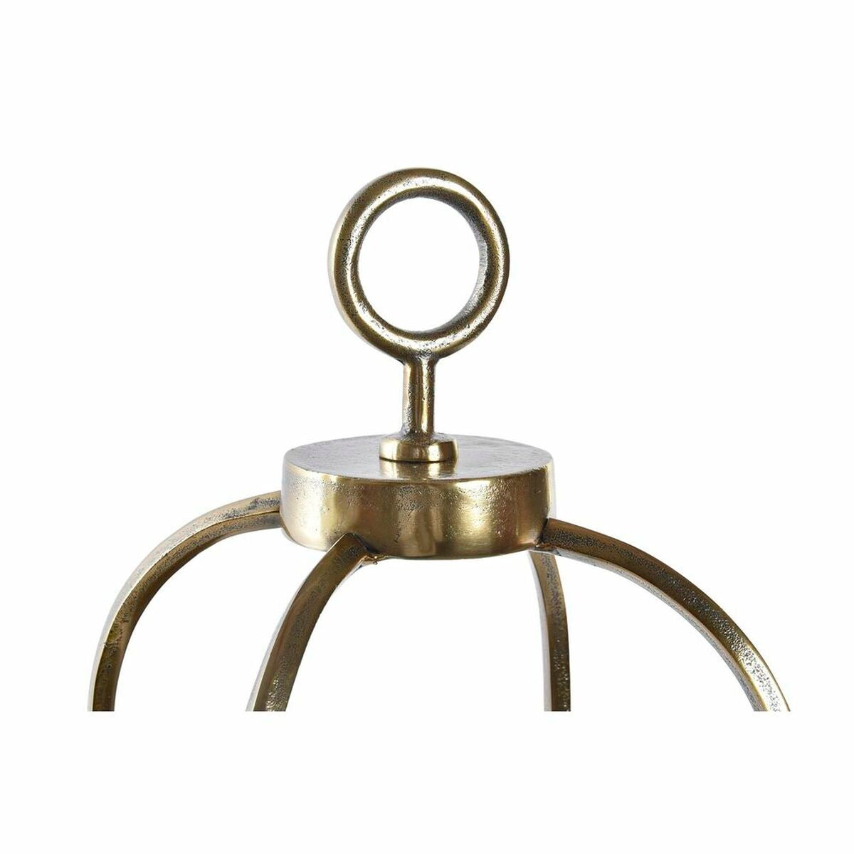 Kynttilälyhty kultainen, kristallilasilla, alumiini 19×19×43 cm sisustukseen