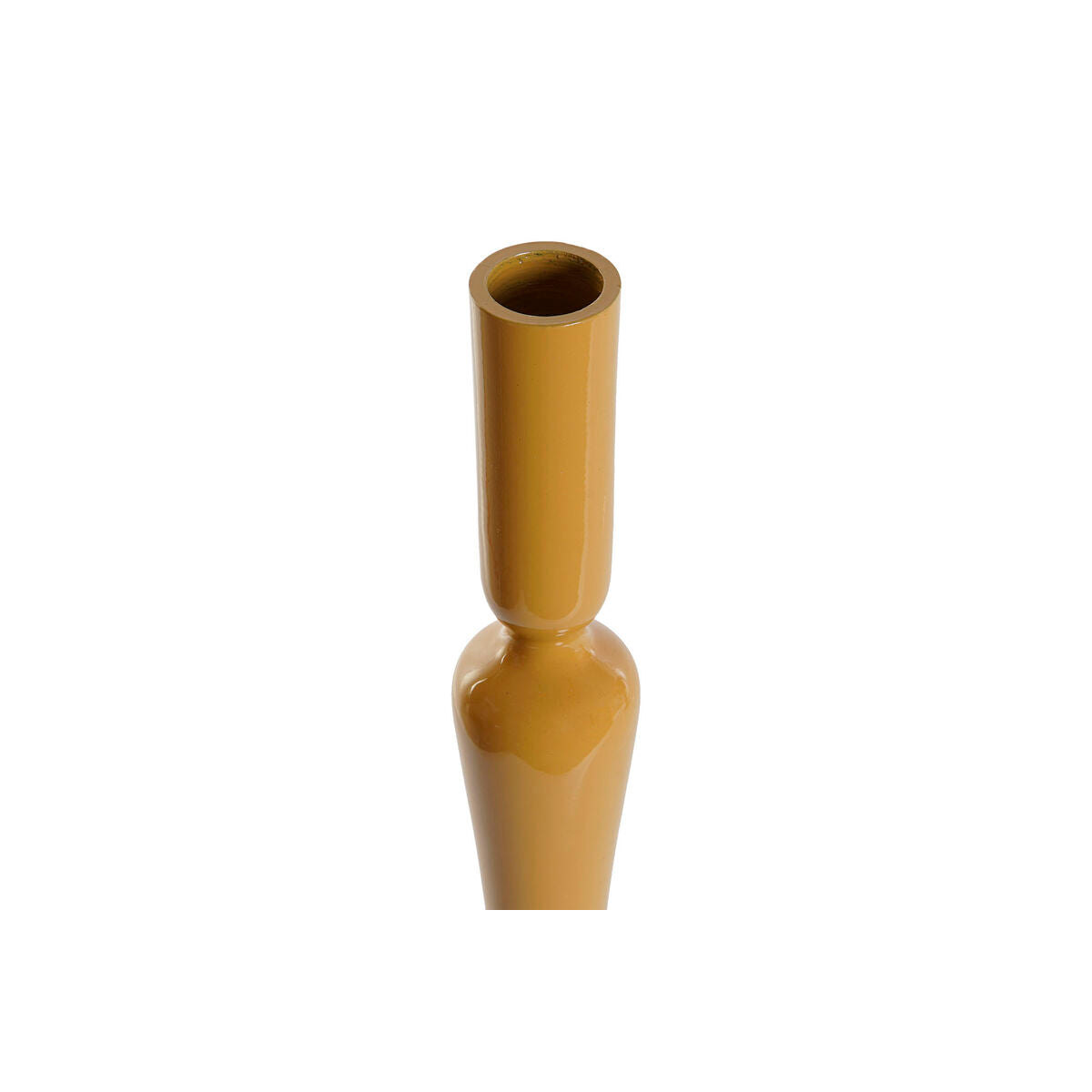 Kynttilänjalka 41 cm, korkeat, alumiini, 2 kpl, sinappi & terrakotta, sisustukseen