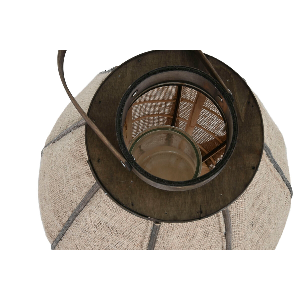 Kynttilänjalka juutti-bambu 57 cm, luonnonväri, orientaali-tyyli 41,5×41,5 cm
