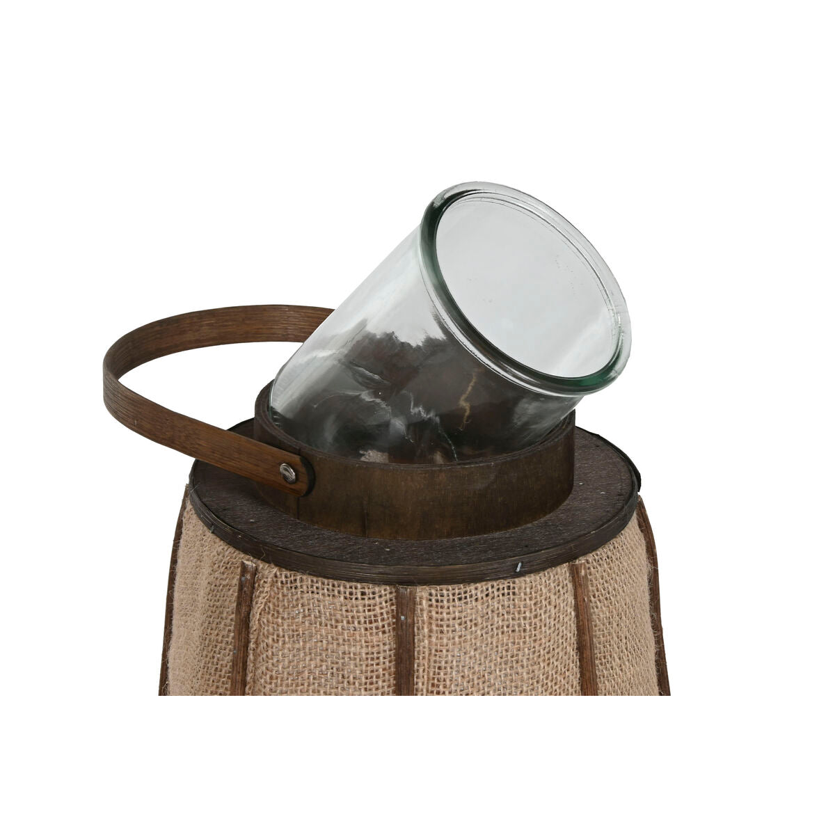 Kynttilänjalka juutti-bambu 81 cm, luonnonväri, itämainen korkea 33,5 x 81 cm