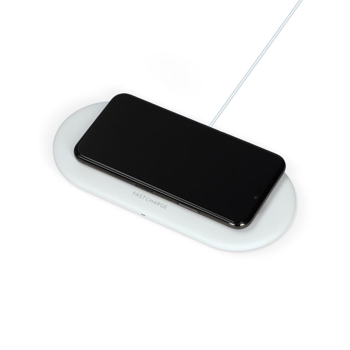Langaton laturi 15 W Qi-teknologia, yhteensopiva Apple-laitteille, valkoinen