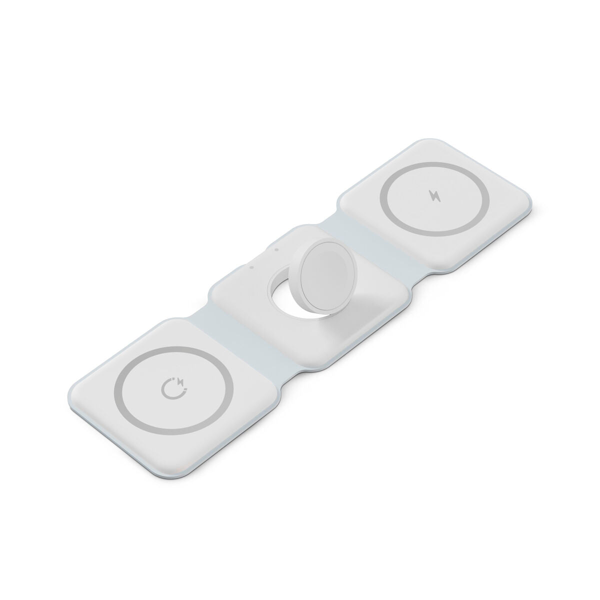 Langaton laturi 15 W taittuva USB-C, valkoinen, matkalle, mobiililaitteille
