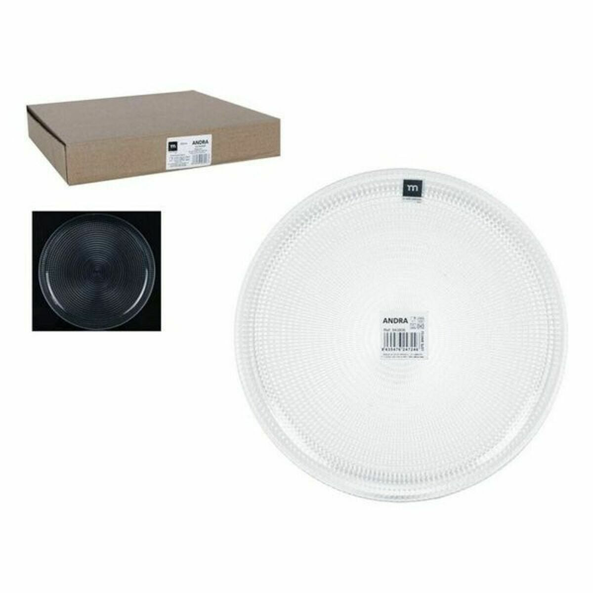 Lasilautanen Ø27 cm, 24 kpl - litteä lasilautanen tarjoiluun & juhliin