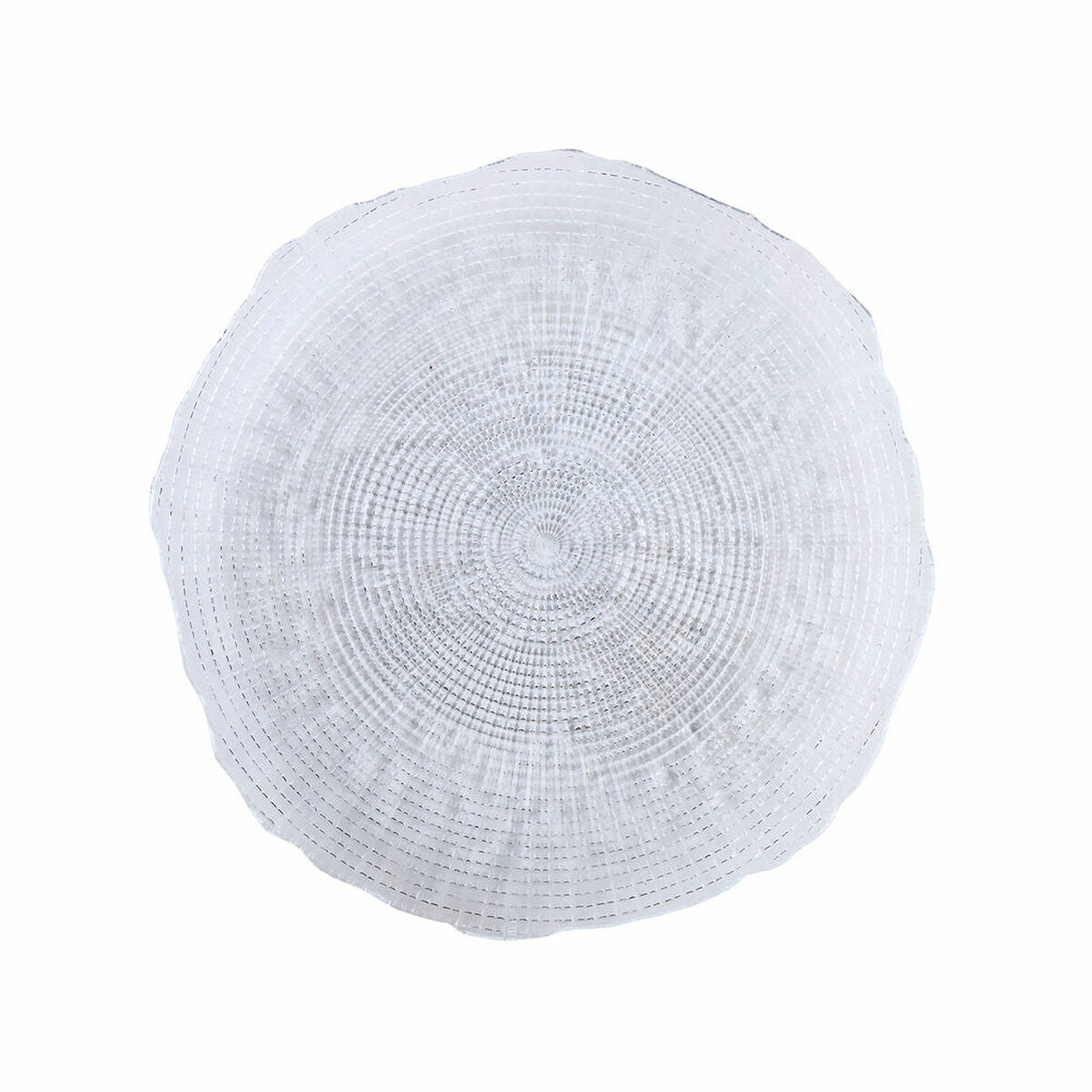 Lasi lautanen 28 cm, läpinäkyvä litteä lautanen 6 kpl - lasilautaset pöytään