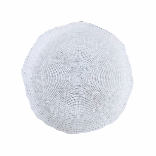 Lasi lautanen 28 cm, läpinäkyvä litteä lautanen 6 kpl - lasilautaset pöytään