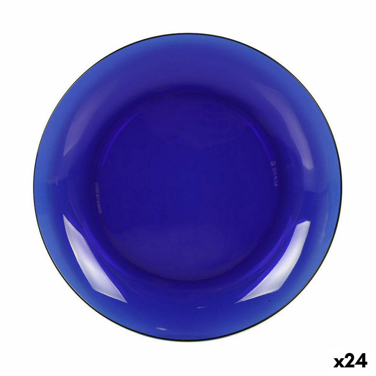 Litteä lautanen Ø 23 cm lasinen sininen, 24 kpl – ravintolaan & kotiin Duralex